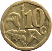 10 Cents Afurika Tshipembe, South Africa, 2010 reverse image