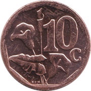 10 Cents Afrika-Dzonga, South Africa, 2015 reverse image