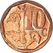 10 Cents South Africa, South Africa, 2016 reverse image