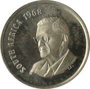 20 Cents Charles Swart; English Legend - SOUTH AFRICA obverse image