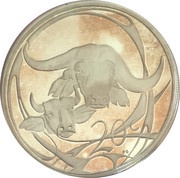 20 Cents Buffalo - Power of Africa, South Africa, 2001 reverse image