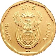 20 Cents South Africa obverse image