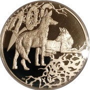20 Cents Black-backed Jackal, South Africa, 2006 reverse image