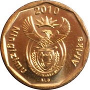20 Cents Ningizimu Afrika obverse image