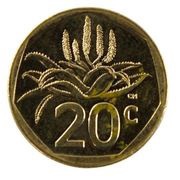 20 Cents, South Africa, 2023 reverse image