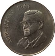 50 Cents Charles Swart; Afrikaans Legend - SUID AFRIKA obverse image