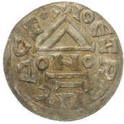 Denar - Boleslaus II the Pious, Bohemia, 972-999 reverse image