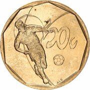 50 Cents Football - Aforika Borwa, South Africa, 2002 reverse image