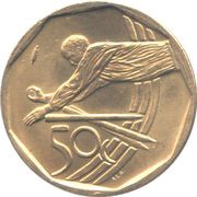 50 Cents Cricket - Afrika Borwa, South Africa, 2003 reverse image