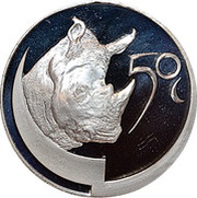 50 Cents Rhino - Survivor of Africa reverse image