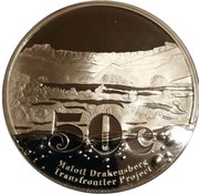 50 Cents Maloti Drakensberg Transfrontier Peace Park, South Africa, 2009 reverse image
