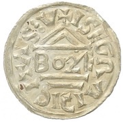 Denar - Boleslaus II the Pious, Bohemia, 972-999 reverse image