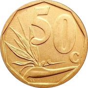 50 Cents Afrika Borwa - Aforika Borwa, South Africa, 2015 reverse image