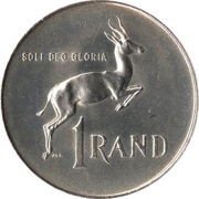 1 Rand English legend - SOUTH AFRICA reverse image