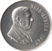 1 Rand Dr. H.F Verwoerd; Afrikaans Legend - SUID AFRIKA obverse image