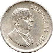 1 Rand Dr. T.E. Dönges; Afrikaans Legend - SUID AFRIKA obverse image
