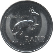 1 Rand Balthazar J. Vorster, South Africa, 1982 reverse image