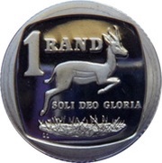 1 Rand SOUTH AFRICA - SUID-AFRIKA; Pieter W. Botha reverse image