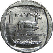 1 Rand SOUTH AFRICA - SUID-AFRIKA, South Africa, 1991-1995 reverse image