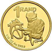 1 Rand - ⅒ Ounce First Heart Transplant reverse image