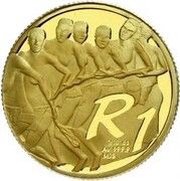 1 Rand Venda Tribe, South Africa, 2004 reverse image