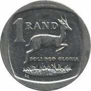 1 Rand iNingizimu Afrika - uMzantsi Afrika, South Africa, 2004-2016 reverse image
