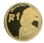 1 Rand - ⅒ Ounce The emaSwati people reverse image