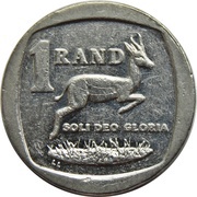 1 Rand Ningizimu Afrika - Afurika Tshipembe, South Africa, 2007-2019 reverse image