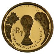 1 Rand - ⅒ Ounce FIFA World Cup 2010 reverse image