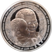 1 Rand Life of a Legend: The Spirit of Ubuntu, South Africa, 2019 reverse image
