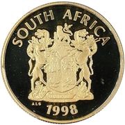 2 Rand - ¼ Ounce Coelacanth fish and fossil obverse image
