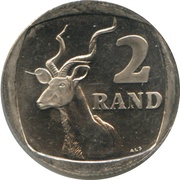 2 Rand iNingizimu Afrika - uMzantsi Afrika, South Africa, 2002-2014 reverse image