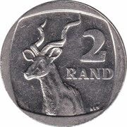 2 Rand Afurika Tshipembe - iSewula Afrika, South Africa, 2004-2016 reverse image