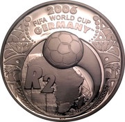 2 Rand World Cup Soccer Germany 2006, South Africa, 2005 reverse image