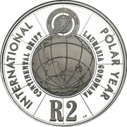 2 Rand Polar Year, South Africa, 2007 reverse image