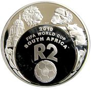 2 Rand World Cup Soccer, South Africa, 2007 reverse image