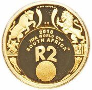 2 Rand World Cup Soccer, South Africa, 2007 reverse image
