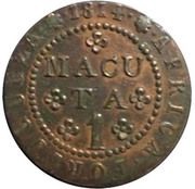 1 Macuta - João Prince Regent, Angola, 1814-1819 reverse image