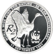 2 Rand 50 Years WWF, South Africa, 2011 reverse image