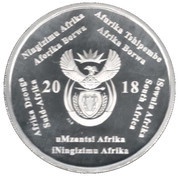 2 Rand Soccer World Cup Russia obverse image