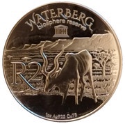 2 Rand Waterberg Biosphere Reserve - Kudu, South Africa, 2018 reverse image