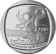 2 Rand Environmental rights, South Africa, 2019 reverse image