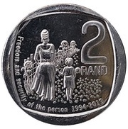 2 Rand Freedom and Security of the Person, South Africa, 2020 reverse image