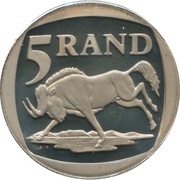 5 Rand Afurika Tshipembe - iSewula Afrika, South Africa, 2002 reverse image