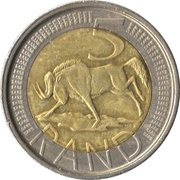 5 Rand Afrika Dzonga - South Africa reverse image