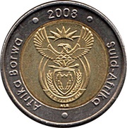 5 Rand Nelson Mandela 90th Birthday obverse image