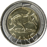 5 Rand Afrika Borwa - Suid-Afrika reverse image
