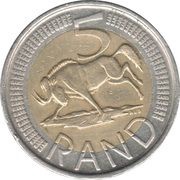 5 Rand Suid Afrika - uMzantsi Afrika, South Africa, 2009 reverse image