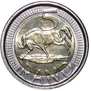 5 Rand iNingizimu Afrika - iSewula Afrika, South Africa, 2011 reverse image
