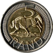 5 Rand iNingizimu Afrika - uMzantsi Afrika reverse image